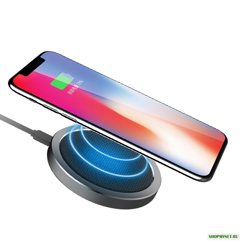 ROCK W4 2A Qi Беспроводное быстрое зарядное устройство для зарядки для iphone X 8 / 8Plus Samsung S8 S7 iWatch 3