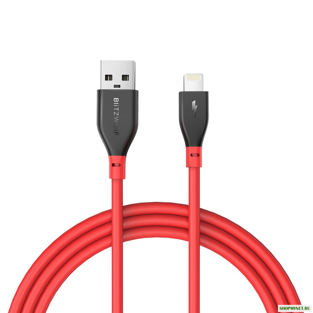 BlitzWolf BW-MF11 2.4A Совместимый с молнией кабель для быстрой зарядки данных с сертификатом MFi для iPhone X XR XS Макс. iPad Pro